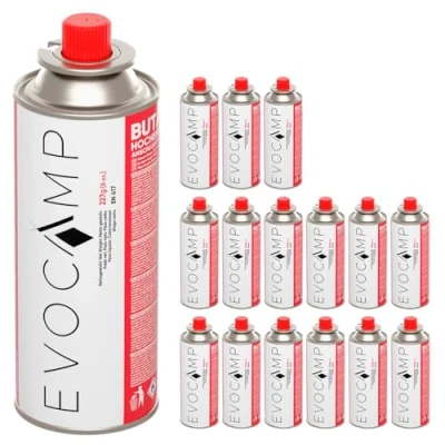 Afbeelding van WEST &amp; EAST Butaan gaspatroon 227 g met ventiel 16 patronen
