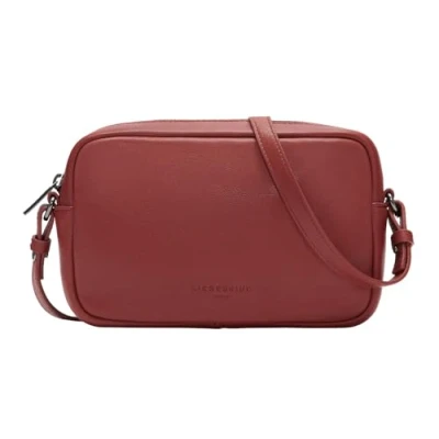 Afbeelding van LIEBESKIND BERLIN Leren Schoudertas Maia Crossbody Bag True Red Rood
