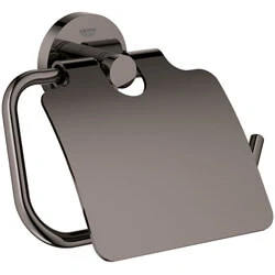 Afbeelding van GROHE Essentials closetrolhouder met deksel Hard