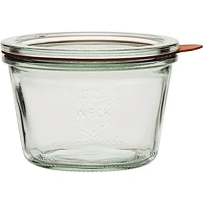 Afbeelding van Weck Inmaakglazen met glazen deksel Inhoud: 250 ml valvorm 4 stuks