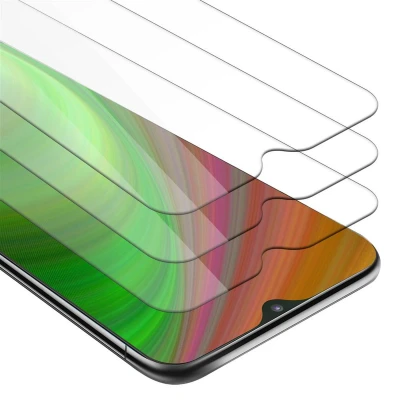 Afbeelding van Cadorabo 3x Screenprotector geschikt voor Samsung Galaxy M20 Beschermende Pantser Film in KRISTALHELDER Getemperd (Tempered) Display beschermend glas 9H hardheid met 3D Touch