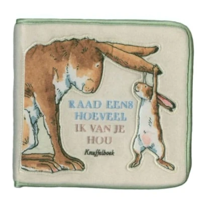 Afbeelding van Uitgeverij lemniscaat stoffen boekje raad eens hoeveel ik van je hou