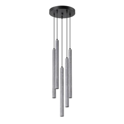 Afbeelding van Hanglamp Pastelo 5 Lichts Getrapt Beton Giga Meubel