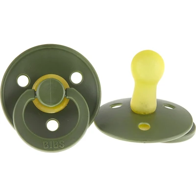 Afbeelding van Bibs Fopspeen natuurrubber huntergreen maat 6 18 mnd