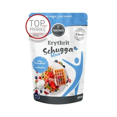 Afbeelding van borchers Erythritol Zak van 400 g Alternatief voor suiker Suikervervanger Zoetstof Suikervrij Calorievrij Tandvriendelijk (1)