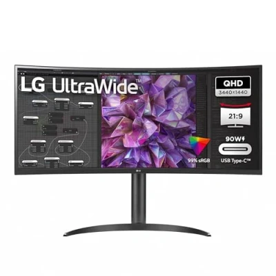 Afbeelding van LG 34WQ75X B 86,4 cm (34&quot;) 3440 x 1440 Pixels Quad HD LED Zwart