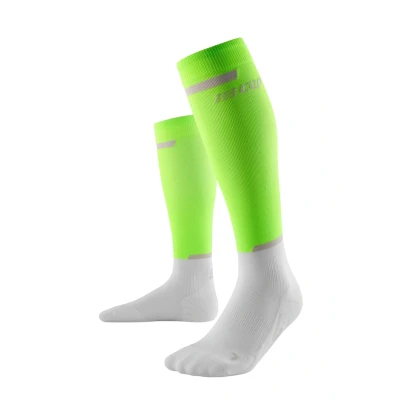 Afbeelding van CEP THE RUN Compression Kniekousen, Heren, Maat: XL, Green white