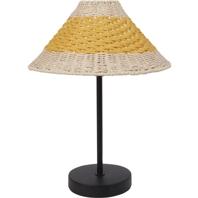 Afbeelding van Beliani MOMBA Tafellamp Beige/Geel Papier