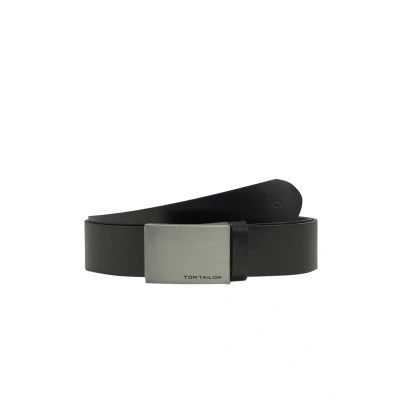 Afbeelding van TOM Tailor Riem, Heren, Maat: 90, Black uni