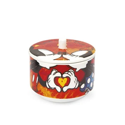 Afbeelding van Egan PWM41/S Sucrier, Sweet Love model, porselein, rood
