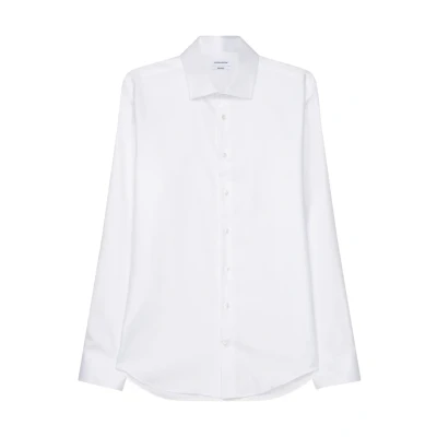 Afbeelding van Seidensticker shaped fit overhemd twill wit Strijkvrij Boordmaat: 37
