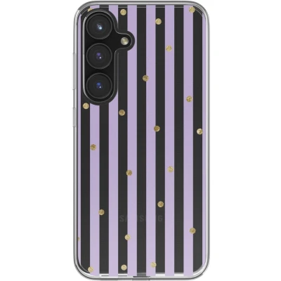 Afbeelding van imoshion hoesje Geschikt voor Samsung Galaxy S24 FE Design Sparkle Lines Lavender