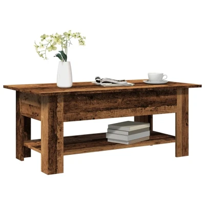 Afbeelding van vidaXL Salontafel 102x55x42 cm bewerkt hout oud houtkleurig