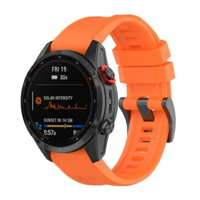 Afbeelding van Siliconen sportbandje Oranje Garmin Fenix 7S / 6S 5S &amp; Instinct 2s