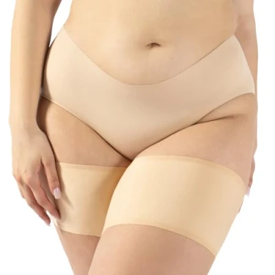 Afbeelding van CALZITALY Zachte gladde anti wrijvingsstrips, elastische banden tegen wrijving van de dijen, zwart, natuurlijk, A, B, C, D, E, F, gemaakt in Italië, Natuurlijk.