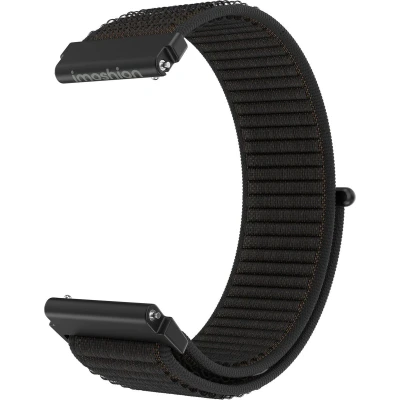 Afbeelding van imoshion Nylon bandje klittenband Universeel 20 mm aansluiting Zwart