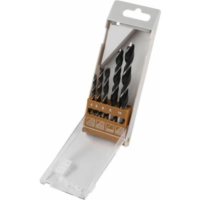Afbeelding van Wolfcraft 8458000 Hout spiraalboorset 5 delig 4 mm, 6 8 10 mm Cilinderschacht 1 set(s)