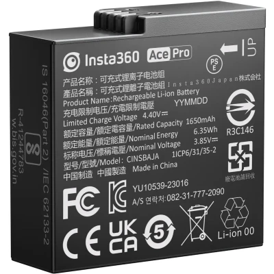 Afbeelding van Insta360 Ace Pro Battery Batterij voor en 1650mAh accu