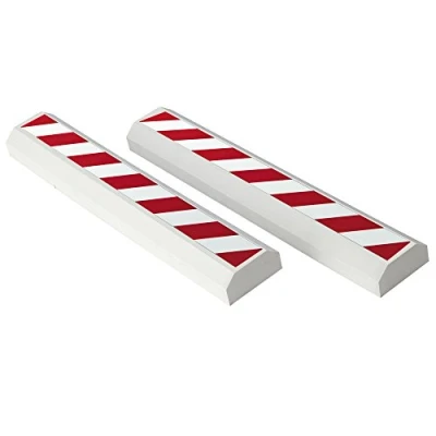 Afbeelding van Car Plus Stootranden Garage 45 X 7,5 Cm Foam Rood/wit 2 Stuks