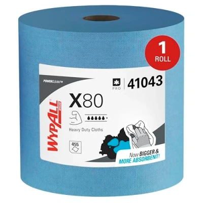 Afbeelding van WypAll X80 8347 1 Gand doeken, 475 laags, blauw