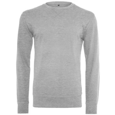 Afbeelding van Build your Brand Light Crew Sweatshirt BY010 Heather Grey