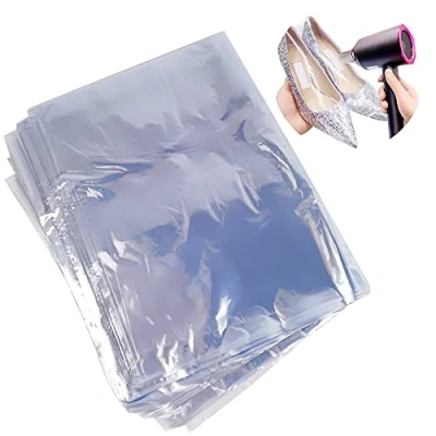 Afbeelding van Krimpbare verpakkingszakken, warme krimpfolie, waterdicht, transparant, intrekbaar, voor geschenkverpakking (100 stuks, 28 x 45 cm)