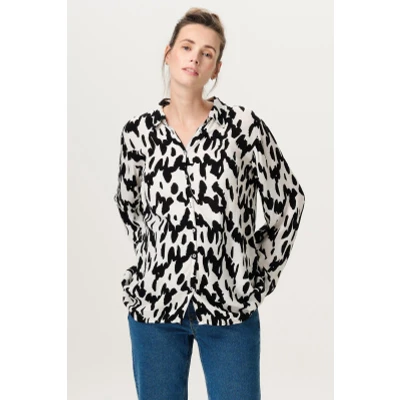 Image de Blouse Esma Wavy Black Print XS