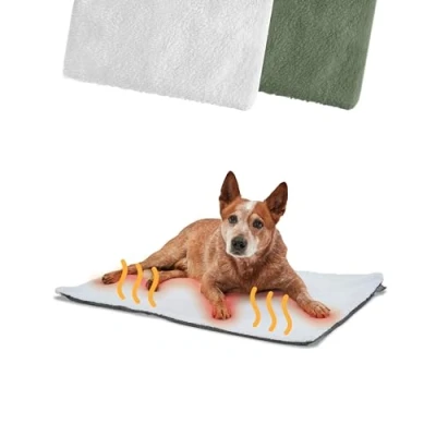 Afbeelding van zelfverwarmende deken voor honden, 90 x 60 cm, thermische hondendeken, verwarmbare elektrische hond zonder stroom, hondenwarmtemat