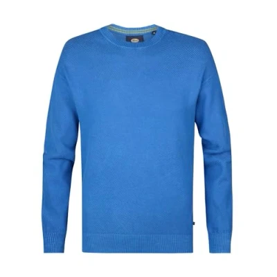 Afbeelding van Petrol Industries Heren Gebreide Trui Pebbleview Blauw Maat S