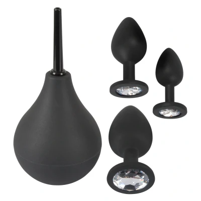 Afbeelding van Anaal Kit met Anaaldouche Zwart