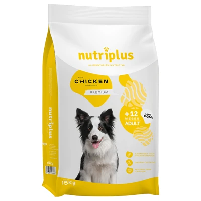 Afbeelding van 15kg Nutriplus Adult Dog met Kip Hondenvoer droog