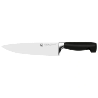 Afbeelding van ZWILLING koksmes, lemmet: 20 cm, roestvrij staal, zwarte handgreep, serie Four Star