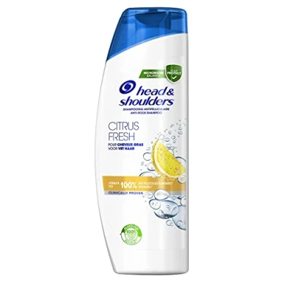 Afbeelding van HEAD&amp;SHOULDERS Head &amp; Shoulders Citrus Fresh anti roos shampoo, tot 100% van de verwijderd, klinisch bewezen, dermatologisch getest, 500 ml