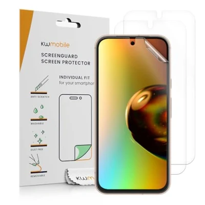 Afbeelding van kwmobile 3x screenprotectors geschikt voor Google Pixel 8a beschermende folie smartphone