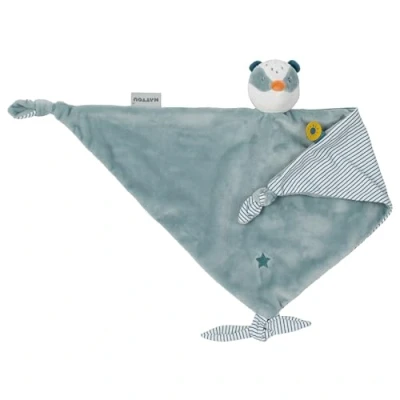 Afbeelding van Nattou das Felix Knuffeldoekje Doudou 63 cm Dusty blauw