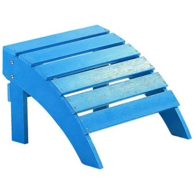 Afbeelding van Beliani ADIRONDACK Voetenbank Blauw Kunsthout