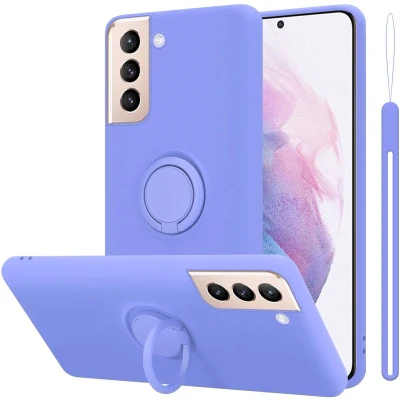 Afbeelding van Cadorabo Hoesje geschikt voor Samsung Galaxy S24 PLUS in LIQUID LICHT PAARS Beschermhoes van flexibel TPU silicone Case Cover met ring