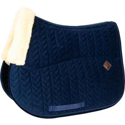 Afbeelding van Kentucky Horsewear Velvet Zadeldoek Zadeldekje Skin Friendly Jumping Marine