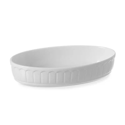 Afbeelding van Hendi Ovenschaal Ovaal Rustica 220x130x40 Mm Wit Porselein 786321 Restaurant Hotel Professioneel