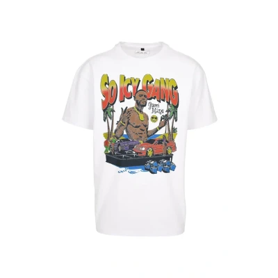 Afbeelding van Mister Tee Gucci Mane So Icy Oversize Heren T shirt XL Wit