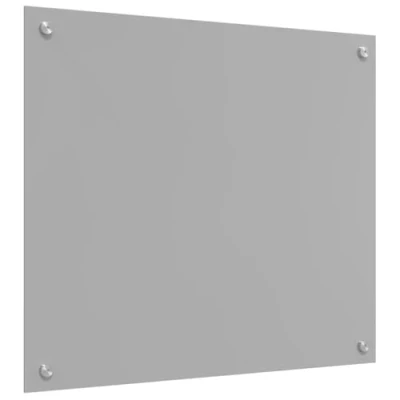 Afbeelding van vidaXL Keuken Achterwand Lichtgrijs Geharde glas 70 x 60 0.6 cm