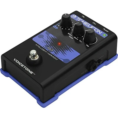Afbeelding van TC Helicon VOICETONE H1 pedaal met één knop voor realistische gecontroleerde spraakharmonie, compatibel pc en Mac