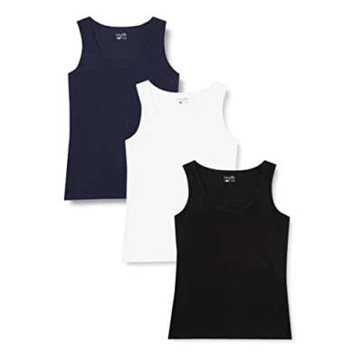 Afbeelding van berydale Bd161 Damestop (3 stuks), Zwart, donkerblauw, wit
