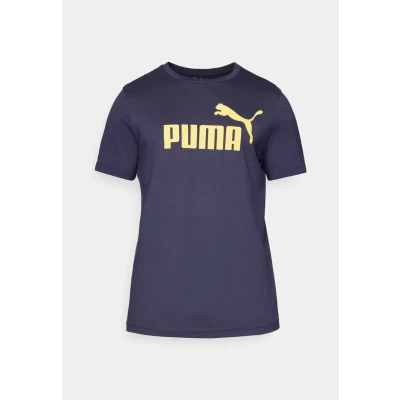 Afbeelding van Puma LOGO TEE Tshirt print, Heren, Maat: Large, New navy