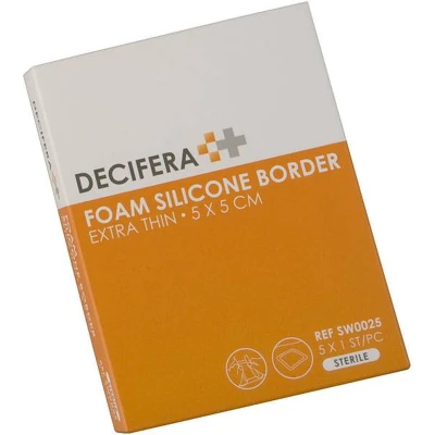 Afbeelding van Decifera Foam Silicone Border Extra Thin 5x5cm