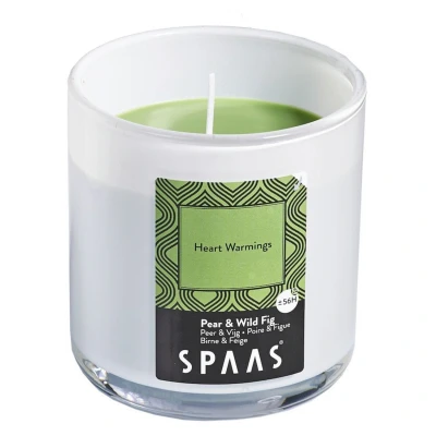 Afbeelding van Spaas Geurkaars + Deksel Heart Warmings Branders Ø95x105 mm Lichtgroen per stuk Ca. 56 H