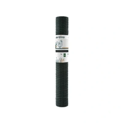 Afbeelding van Zeskant gepl. 13x1.0mm x 50cm 2.5m ral 6005 groen Giardino