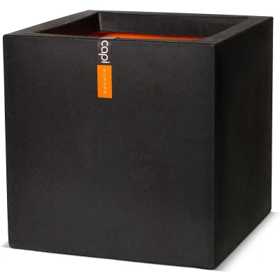 Afbeelding van Plantenbak Urban Smooth vierkant 30x30x30 cm zwart KBL902