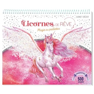 Image de Licornes de rêve Carnet créatif Magie des paillettes
