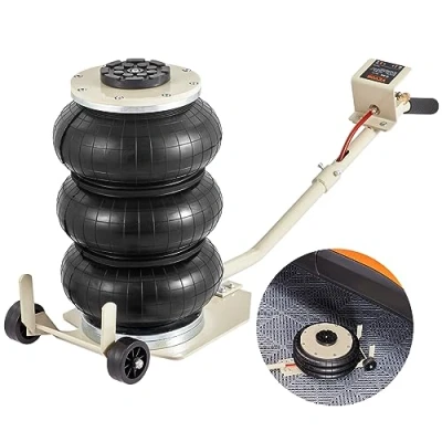 Image de VEVOR Cric Pneumatique 3 tonnes Plage 140 450 mm de Levage 0,8 1,0 MPa Gonflable Coussins d’Air Rapide Facile pour Réparation Entretien Voiture SUV Pickup Atelier Garage